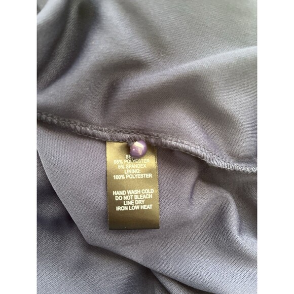 Lulus Dress Dance All Evening Navy Blue Lace Size Small Maxi Chiffon Bridesmaid - Picture 8 of 8